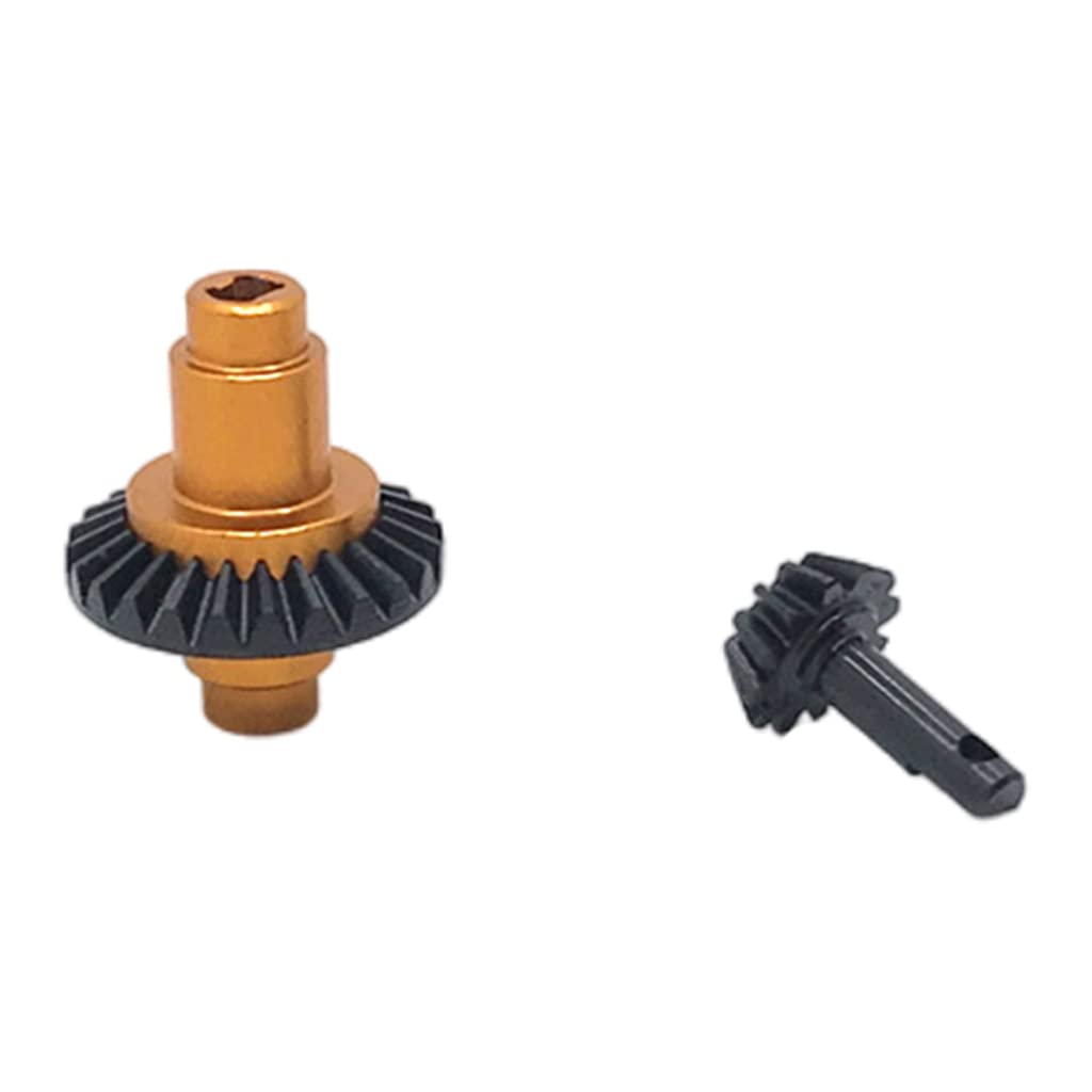 ATORSE Metal Steel Axle Gear Set for Jimny 1:16 Rc Crawler Car Modified Golden