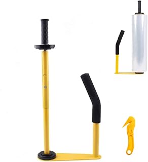 Stretch Film Dispensers Pallet Stretch Film Packing Machine with Film Cutter Shrink Wrap Dispenser Holder, Suit for 18" & 20" Stretch Film
