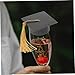 TEHAUX 15pcs Graduation Party Decorations Graduation Hat Goblet Lid Mini Hat Goblet Cover Grad Caps for Cups Graduation Bottle Cap Covers Graduation Cap Goblet Lid Mini Grad Hat Cotton