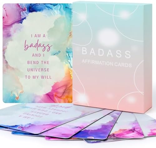 Badass Affirmation Cards, Daily Encouragement Motivational Cards ...