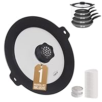 STONELINE® Coperchio in Vetro Multifunzionale Smell Well ø 22/24/26/28 cm, incl. Set di Ricarica Smell Well