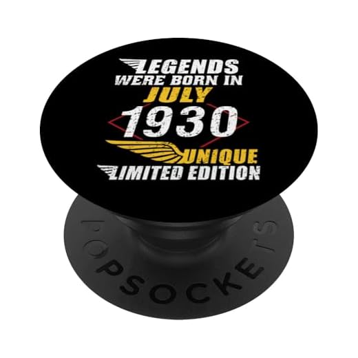 Cumpleaños Julio 1930 Edición Limitada Regalo Legend July PopSockets PopGrip Intercambiable