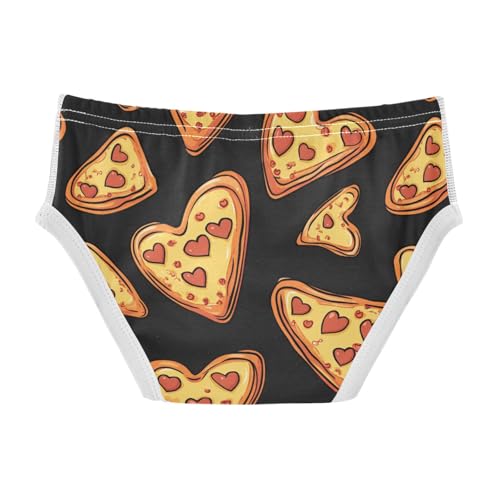 Wusikd Pizza Slices Boys' Underwear Cotton Heart Boys Briefs Soft Toddler Underwear 2T2