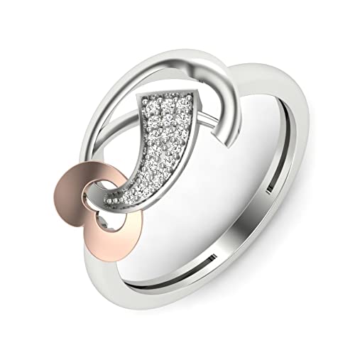 PERRIAN Jewels presenting pure 18k (750) Rose, White, Yellow Gold and Real Natural Diamond Ring with a perfect size of fingure in best unique desgin's for girls and womens