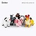 Boley Soft Farm Animal Toys - 6 Piece Small Farm Animal Figures for Kids Ages 3 and Up - Cute Soft Plastic Animal Figurines Set - Farm Animals for Toddlers