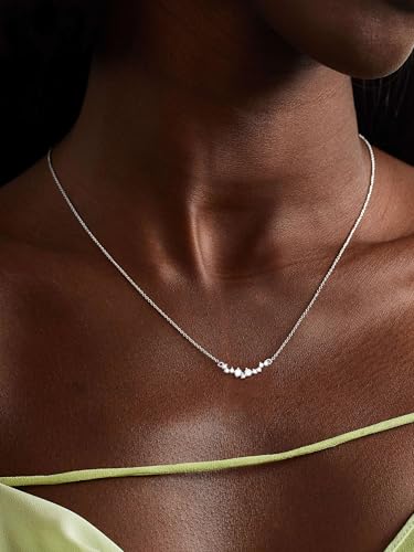 CZ Diamond Pendant Gold Necklace for Women Dainty 14k Gold Plated Choker Necklaces Simple Gold Jewelry Gifts for Women4