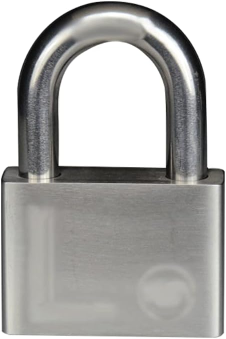 Padlocks for Outdoor Padlock with 3 Copper Keys Solid Stainless Steel Padlock Key Lock Suitable for Door Cabinet and Drawer Keylock