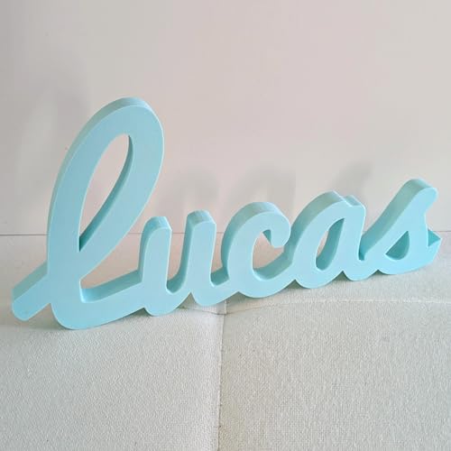 Miniatura 5 de Nombre Decorativo Personalizado - Elige Tipo De Letra Y Color - Ideal Para Habitaciones Infantiles Y Eventos - Regalo Original Para Bautizos, Comuniones, Bodas O Baby Shower.