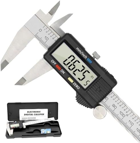 Precise Digital Caliper, 6 Inch Stainless Steel Electronic Vernier Caliper