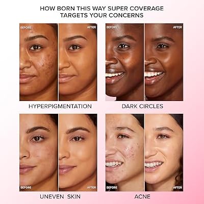 Too Faced Born This Way Super Coverage Concealer | Multi-Tasking, Hydrating, Longwear Full Coverage Concealer for Dark Circles & Blemishes + Natural Finish, Golden Beige, 0.45 Fl Oz