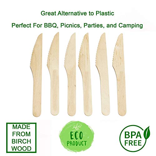 Solo White Heavyweight Knives, 500 Count (2 Pack)