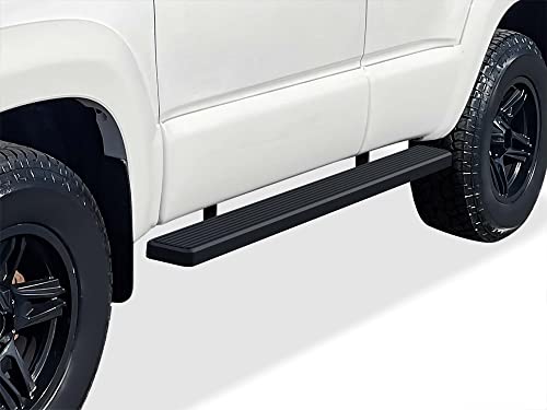 Estribos APS acero inoxidable negro 5 pulg para Toyota 4Runner miniatura 4