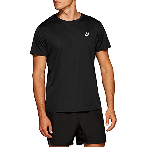 ASICS Hommes SS Top T-Shirt De Sport Manche Courte Col Rond Noir XXL