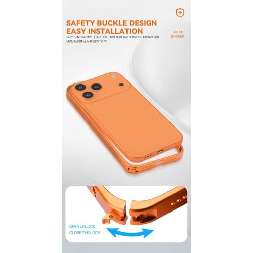 Coque fine en métal bleu pour iPhone 16 Pro Max et 15 Plus