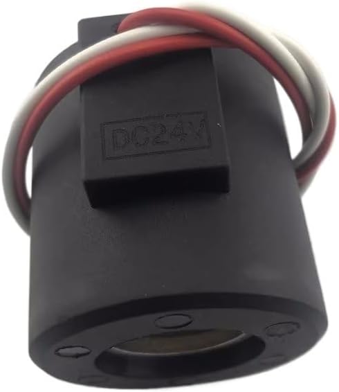 Valve Coil Inner Diameter 22mm Height 48.5mm Black Circular Output Wire DC24V/12V(DC12V)