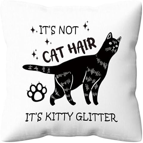 kdqua Kitty Cat Pillow Cover Cover