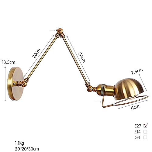 Lámpara de pared Simplicity vintage Edison E27 industrial para pasillos y salones 3