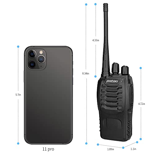 Pxton Walkie Talkies For Adults Long Range With Upgraded Earpiece,Radios Walkie Talkies Rechargeable Portable Two Way Radios With 6 Way Multi Gang Charger And Li-Ion Battery (6 Pack). #TOP7