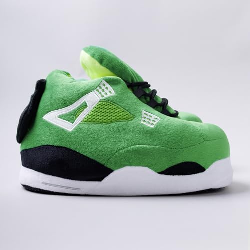 Plush Sneaker Slippers, 17 Styles-Quiet Soles (No Waking Loved Ones), Anti-Slip Dry Indoor, Cozy for Cold Days, US 8-12 Unisex4