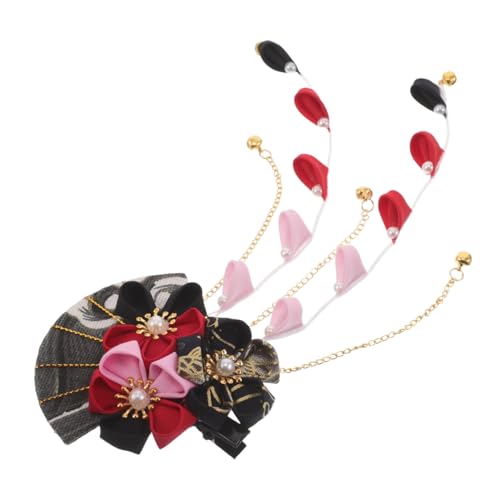Homoyoyo Elegante Clip de Cabello Japonés con Tassel Accesorio Tradicional para Kimono y Hanfu para Cosplay Navideño y Fiestas de Carnaval