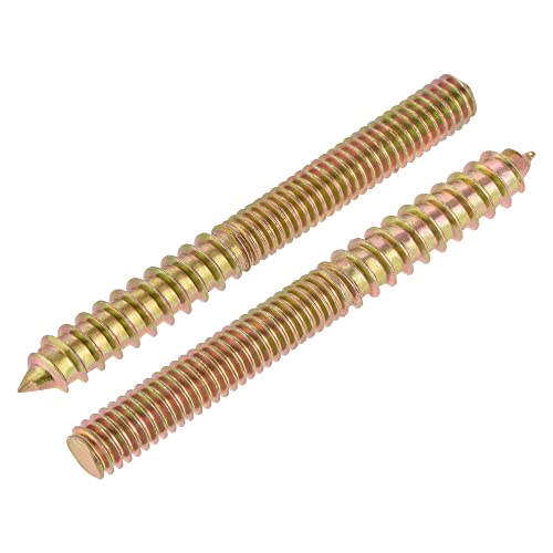 uxcell 5/16-18x3 Hanger Bolts Double Head Dowel Screw for Wood Furniture 20pcs