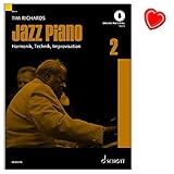 Jazz Piano Band 2 - Reihe: Modern Piano Styles - Harmonik, Technik, Improvisation - Lehrmaterial mit Online Audio und Notenklammer
