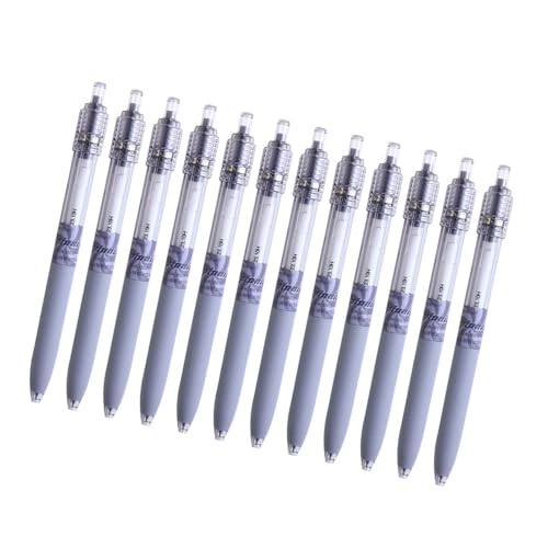 12Pcs Stress Relief Gel Pen Retractable Gel Pen 0.5MM Tip Quick Drying Inks for Daily Writing Journaling Note Taking Rotating Ge