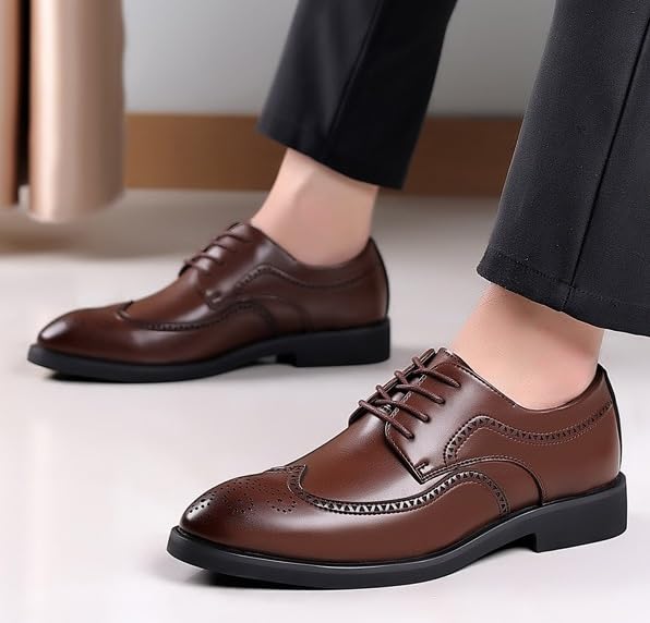 Mens Oxford Casual Shoes Lace-up Casual Slip-on Loafer Bussiness Formal Oxfords3