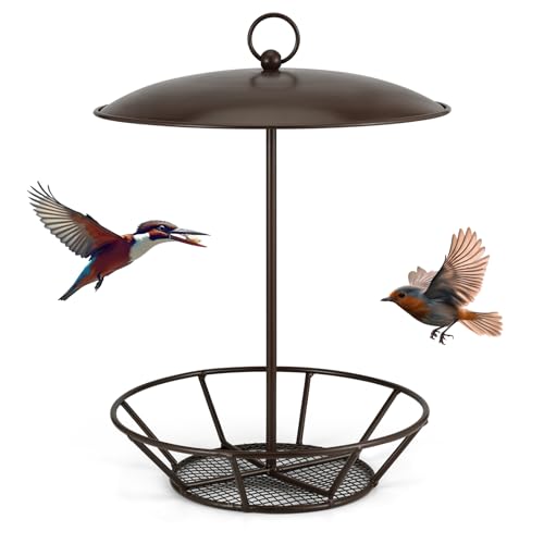 Cylinder Suet Cake Bird Feeder S-6-2 Seed Cake Bird Feeder Antique Copper Metal Feeders for Outdoor Garden Hanging Yard Decoration Wild Birdfeeding