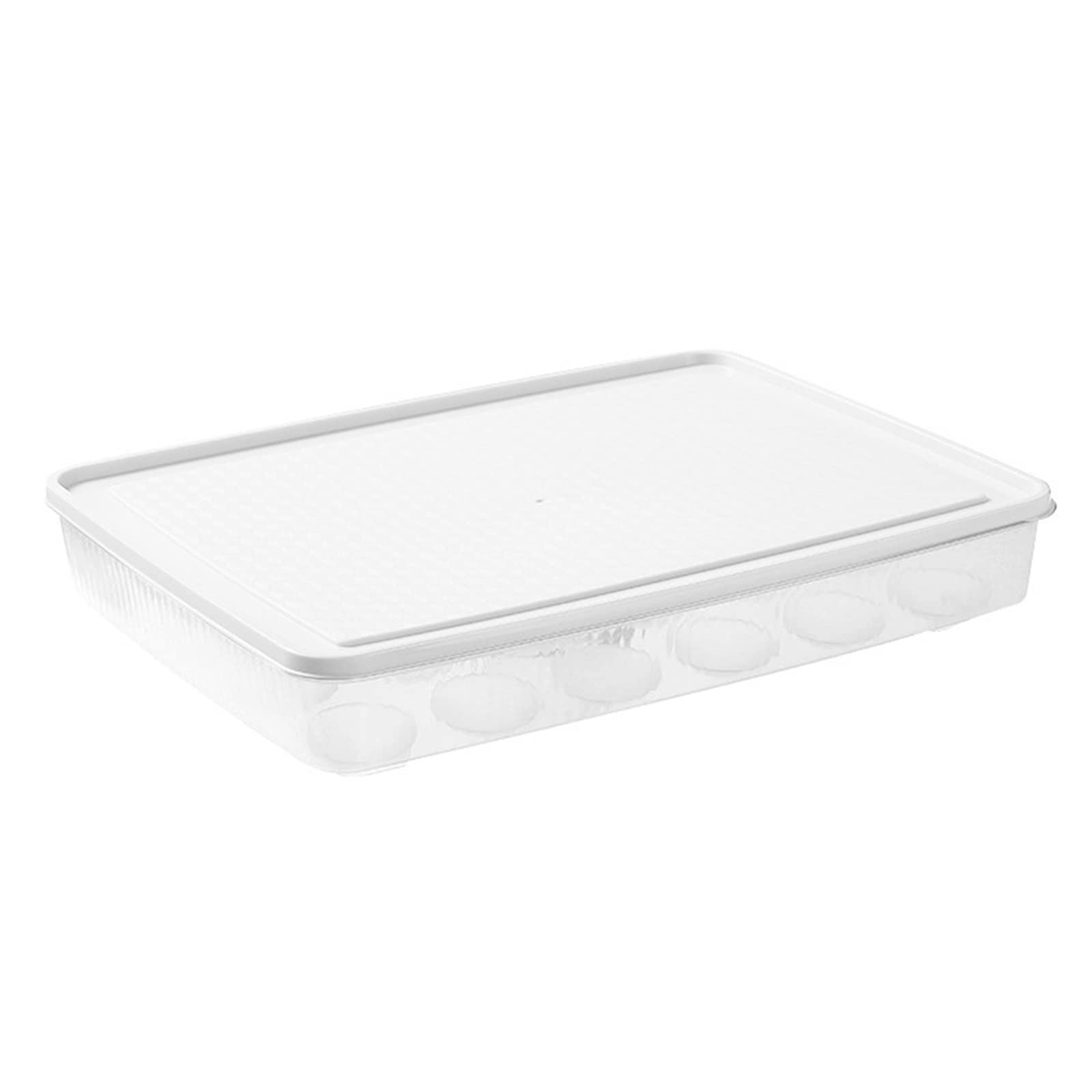 Compartimiento de Huevos para refrigerador 24 Rejillas Caja de Almacenamiento de Huevos de plástico Contenedor de Almacenamiento de Alimentos portátil Refrigerador Soporte de Bandeja de Huevos