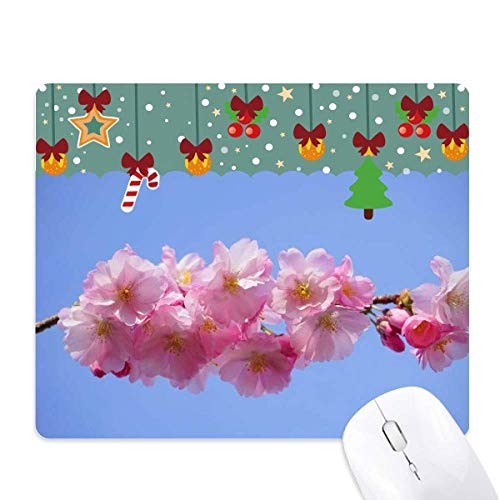 Tapis de souris en caoutchouc bleu ciel et rose pour bureau