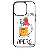 utaupia J'peux Pas J'Ai apero - Cover per iPhone 14 Pro, motivo: pesce rosso, 128 GB, personalizzabile