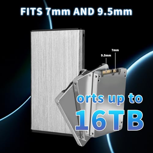 Caja externa para disco duro 2.5" USB 3.0 a SATA III aluminio miniatura 5