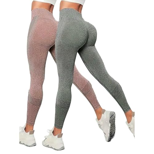 Legging de yoga 2 pièces ensemble fitness femme taille haute vêtement sport respirant