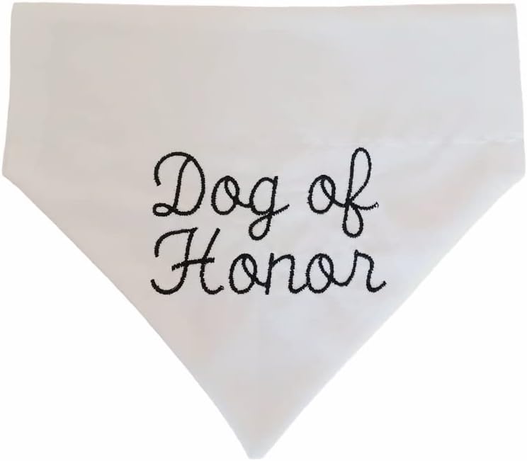 Dog of Honor Wedding Bandana for Pets (Large)