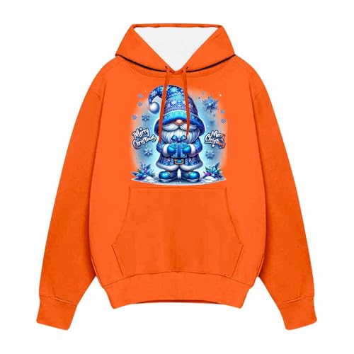 Christmas Hoodies for Men Cute Gnome Graphic Sweatshirts Long Sleeve Xmas Sweaters Holiday Party Pullover Tops2