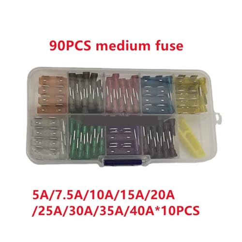 Fusible voiture mini l'accessoire de secours indispensable en voyage boîte de 90 pièces 32V - 7