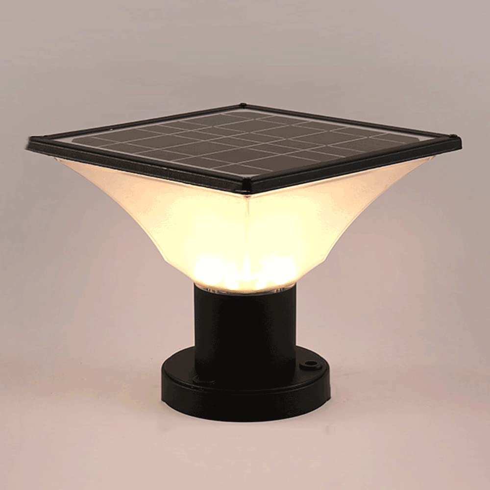ZXTIIEUF Outdoor Street Lights Full Copper Solar Street Light for Outdoor Fence Garden Wall Head Pillar Light Fixture(Light,A)