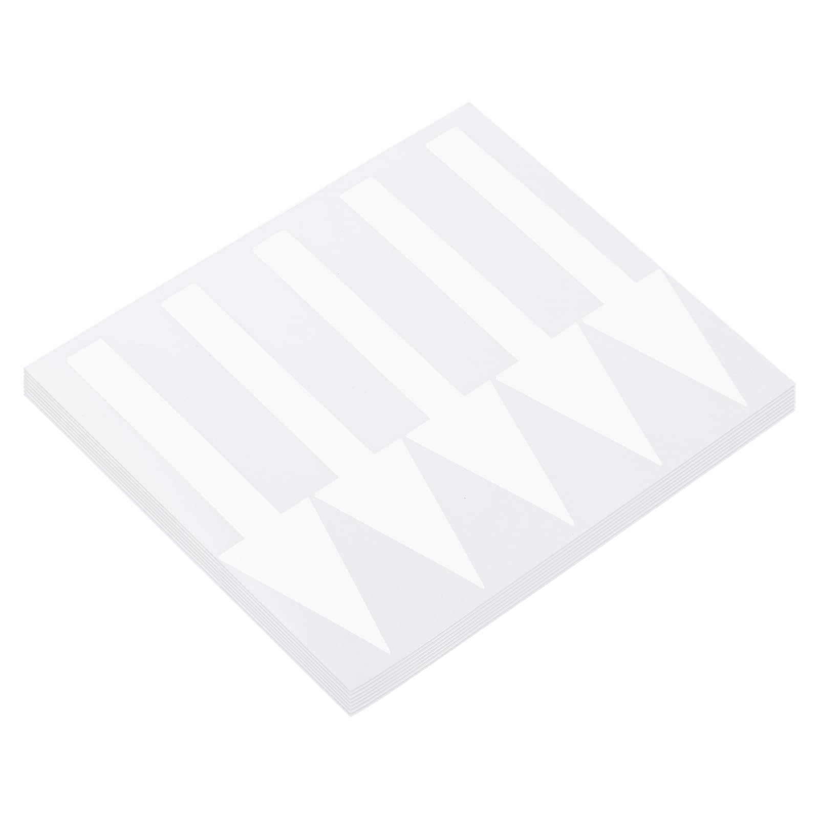 Photo 1 of PATIKIL Arrow Sticker - 6x1.5 Inch, White (40 Pcs)