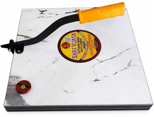 Image of Shri vijaya Wooden Chapati Press Machine Roti Puri Maker for Easy Flatbreads Heavy Duty Wood Press with Strong Handle Manual Roti Khakra Papad Maker Durable Kitchen Tool for Home Use