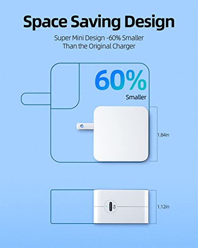 65W GaN USB-C Charger Fit for Samsung Galaxy Book 3 Pro/Pro 360/360 / Ultra (NP960QFG NP960XFG NP960XFH NP940XFG NP930XED) EP-TA865 Replacement/PD 3.0 Fast Charge/UL Listed/60% Smaller/7.5FT Cable