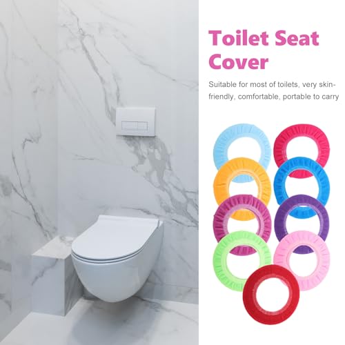 Fundas elásticas para asiento de inodoro que mejoran el confort térmico en el baño familiar 4