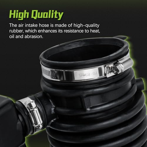 Image of 16576-1AA1A Air Cleaner Intake Hose Tube With Clamps for Nissan 2009-2014 Murano,2011-2017 Quest 16576-1AA0A 696-039