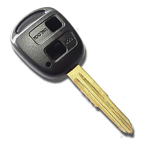 Amazon トヨタ ダイハツ車対応 ブランクキー 2ボタンタイプ キーレス内蔵型 純正キーレス 互換品 合鍵 カギ キーケース キーホルダー 車 バイク