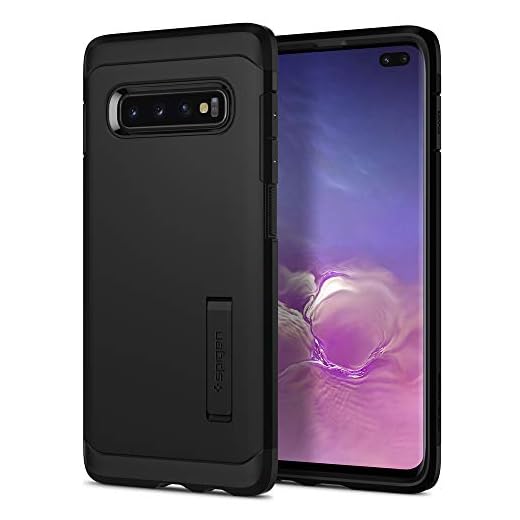 Spigen Tough Armor Skal Kompatibel med Samsung Galaxy S10 Plus Fodral -Svart
