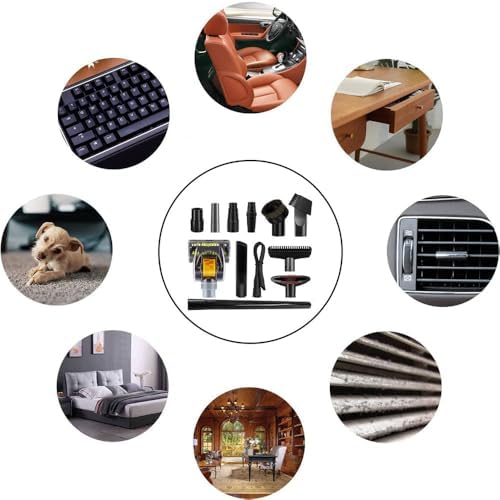 32mm Vacuum Attachments Accessories, Vacuum Cleaning Set Brush Nozzle Crevice Tool with 35mm to 32mm Hose Adapter 6pcs image 5