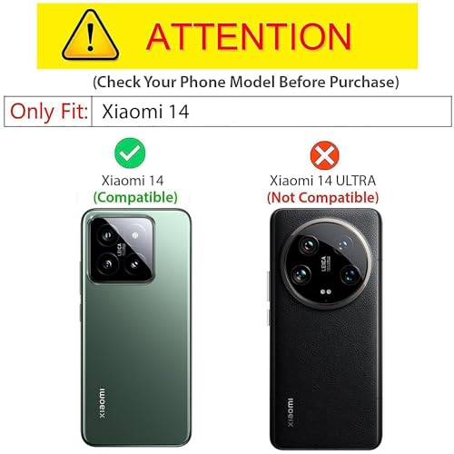 Image of Kapa Warrior Acrylic Clear Back Cover for Xiaomi 14 (5G) | Slim Shockproof [Military Grade Protection] Hybrid Bumper Case (Clear Sides)