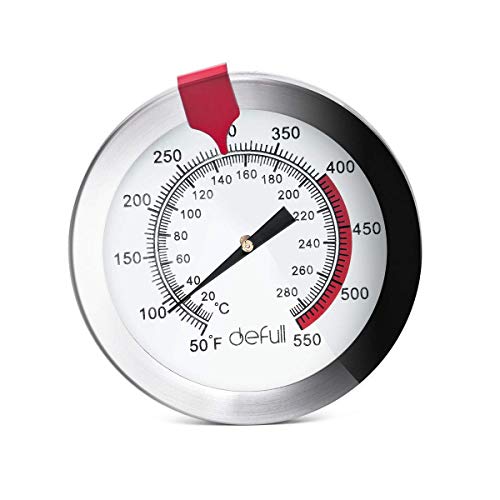 Defull 9" Deep Fry Thermometer With Clip Instant Read Dial Thermometer 9 Inch Stainless Steel Stem Meat Thermometer Cooking Thermometer For Turkey, Bbq, Grill #TOP2