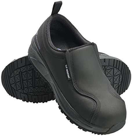 Nautilus Womens Black Leather Comp Toe 2531 Guard Slip On Work Shoes 11 W | Image 4