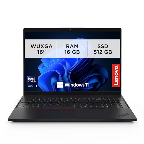 Lenovo - Notebook 16 Pollici ThinkPad L16 Gen 1, PC Portatile Professionale Windows 11 Pro, Intel Core Ultra 5 125U, Ram 16GB DDR5, 512GB SSD NVMe, Laptop AI Boost, Computer Audio Dolby, Thunderbolt 4